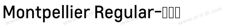 Montpellier Regular字体转换
